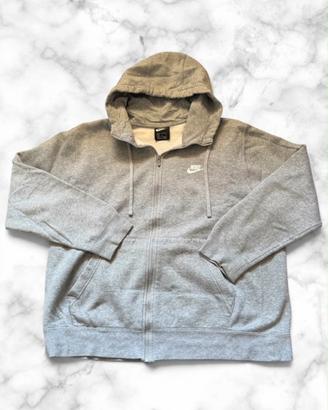 Felpa Nike Grigia con Cappuccio - Taglia L