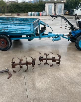 Motozappa sep 10 hp diesel carrello trazionato