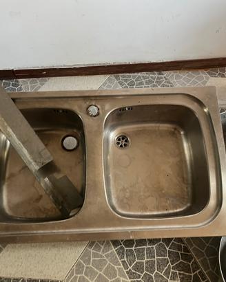 Lavabo x cucina dacciaio a due vasche