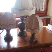 Lampada e Bayour in legno