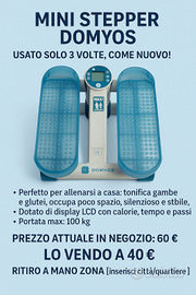 Mini Stepper Domyos – Come nuovo, usato solo 3 vol