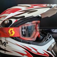 Casco Da Cross JFM con mascherina Scott