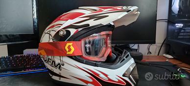 Casco Da Cross JFM con mascherina Scott