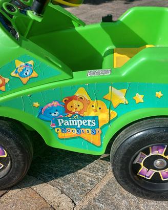 mini auto elettrica pampers