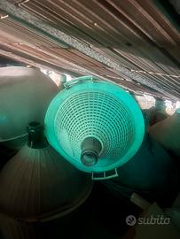 Damigiane in vetro con cestello in plastica