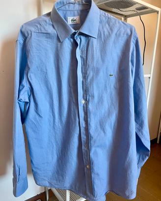 Camicia Lacoste originale azzurra