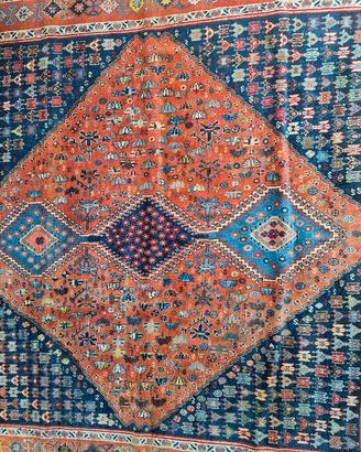 tappeto yalame 200x200 annodato in lana VENDUTO