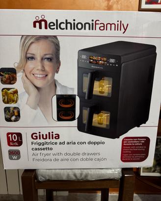 Friggitrice ad aria doppio cestello 5 l+ 5 l