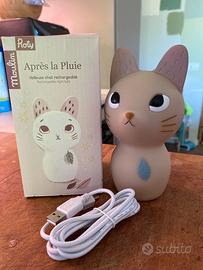 Luce Moulin Roty a forma di gatto ricaricabile