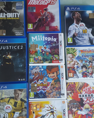 Giochi ps4 e nintendo 2ds