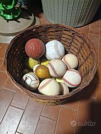 Cesto di 22 palline vario tipo