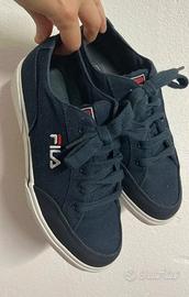 Sneakers Fila in tessuto blu numero 38