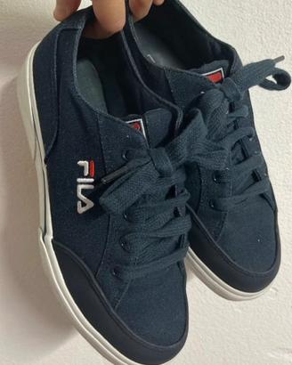 Sneakers Fila in tessuto blu numero 38