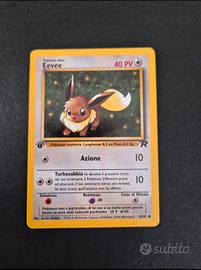 Carta Pokémon Eevee 55/82 Team Rocket 1a edizione