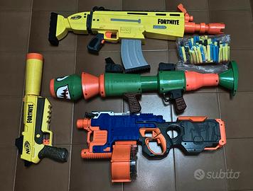 Set blaster NERF/Fortnite + proiettili 