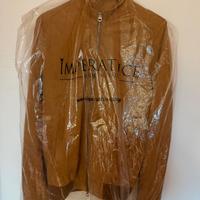 Giubbino in vera pelle di vitello scamosciata