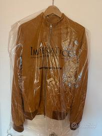 Giubbino in vera pelle di vitello scamosciata