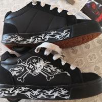 Scarpe bimbo nr.31 HEELYS pelle nero con rotelle