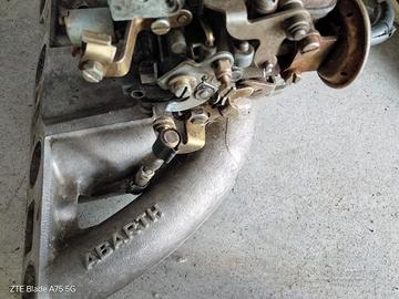 carburatore più collettore e scatola filtro aria