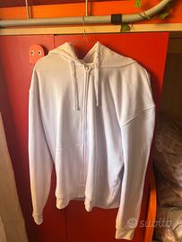 Felpa zip rosa pastello