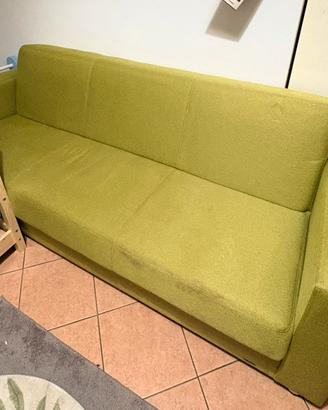 divano letto verde