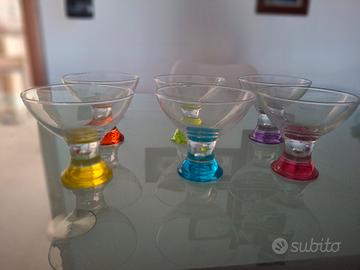 coppette da dessert con piede Red Co. Coral Orion 