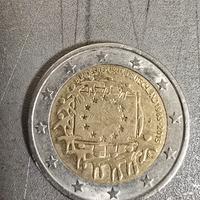 2 euro 30 anniversario della bandiera europeo 