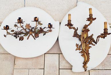 3 coppie di appliques antiche -