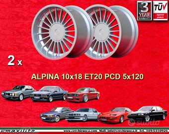 2 pz. cerchi BMW Alpina 10.5x18 ET20 5 E34 6 E24 7