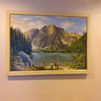 quadro olio su tela Monzio Compagnoni Arcangelo 