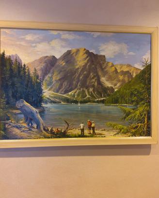 quadro olio su tela Monzio Compagnoni Arcangelo 
