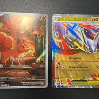 Carte pokemon vulpix e latias ex megaevoluzione