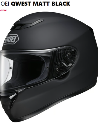 CASCO INTEGRALE SHOEI QWEST MATT BLACK