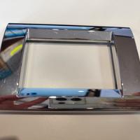 GEWISS GW 32073 PLACCA 3 MODULI Lucida Cromo PLAYB