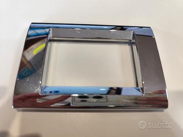 GEWISS GW 32073 PLACCA 3 MODULI Lucida Cromo PLAYB