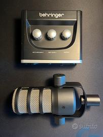Kit RØDE PodMic + Scheda Audio Behringer UM2