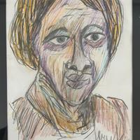 Giuseppe Serafini disegno a pastelli