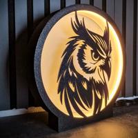 Lampada led luce Gufo lights 3D