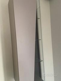 Pensile/Colonna sospesa moderna con vetro NUOVO