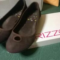 Ballerine in tela e camoscio marroni num.40