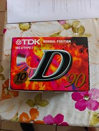 cassette TDK musicali vergini 90