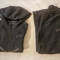 tuta Nike tech fleece ragazzo nera originale
