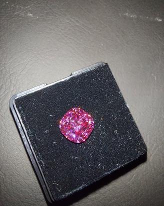 Moissanite rosa 2 carati