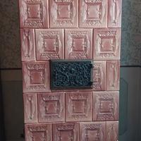 Antica stufa in maiolica