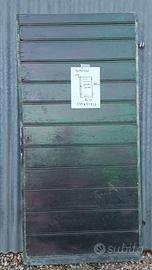 portone antico mercantile di legno duro  