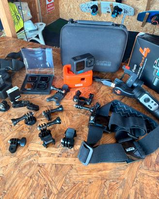 GoPro 11 Black+Gimbal+lenti+accessori