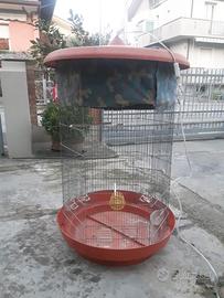 Voliera esagonale con luce