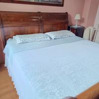 Copriletto ad uncinetto estivo in cotone Freccia 