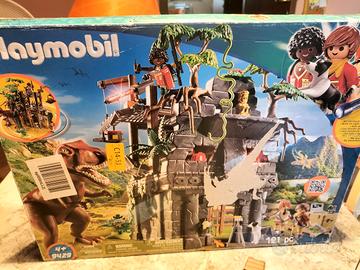 lego Playmobil 9429 campo base Trex