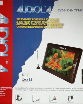 TV PORTATILE + ANTENNA AMPLIFICATA